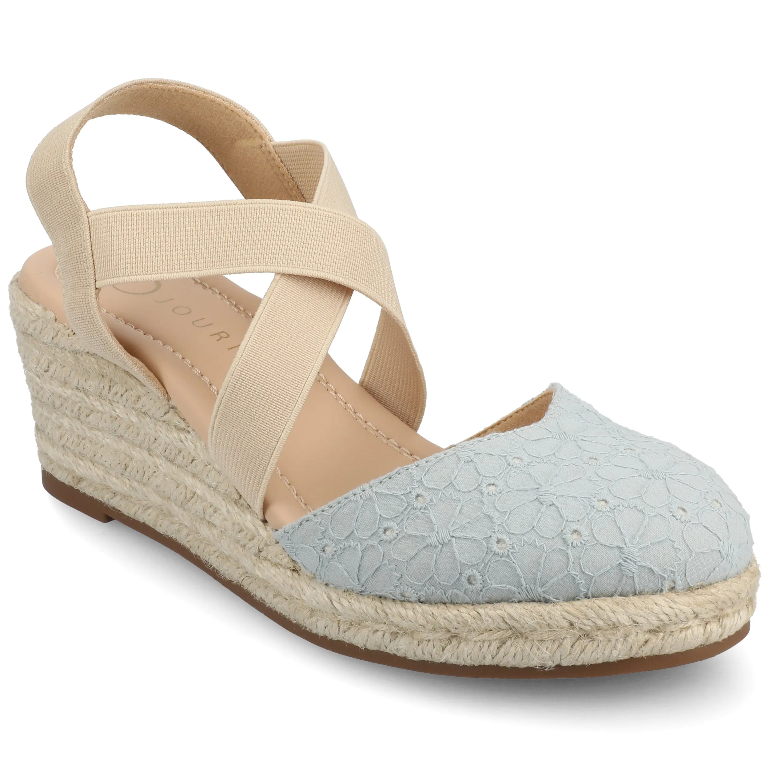 Journee Women's Ashlee Medium and Wide Width Espadrille Wedge Sandals