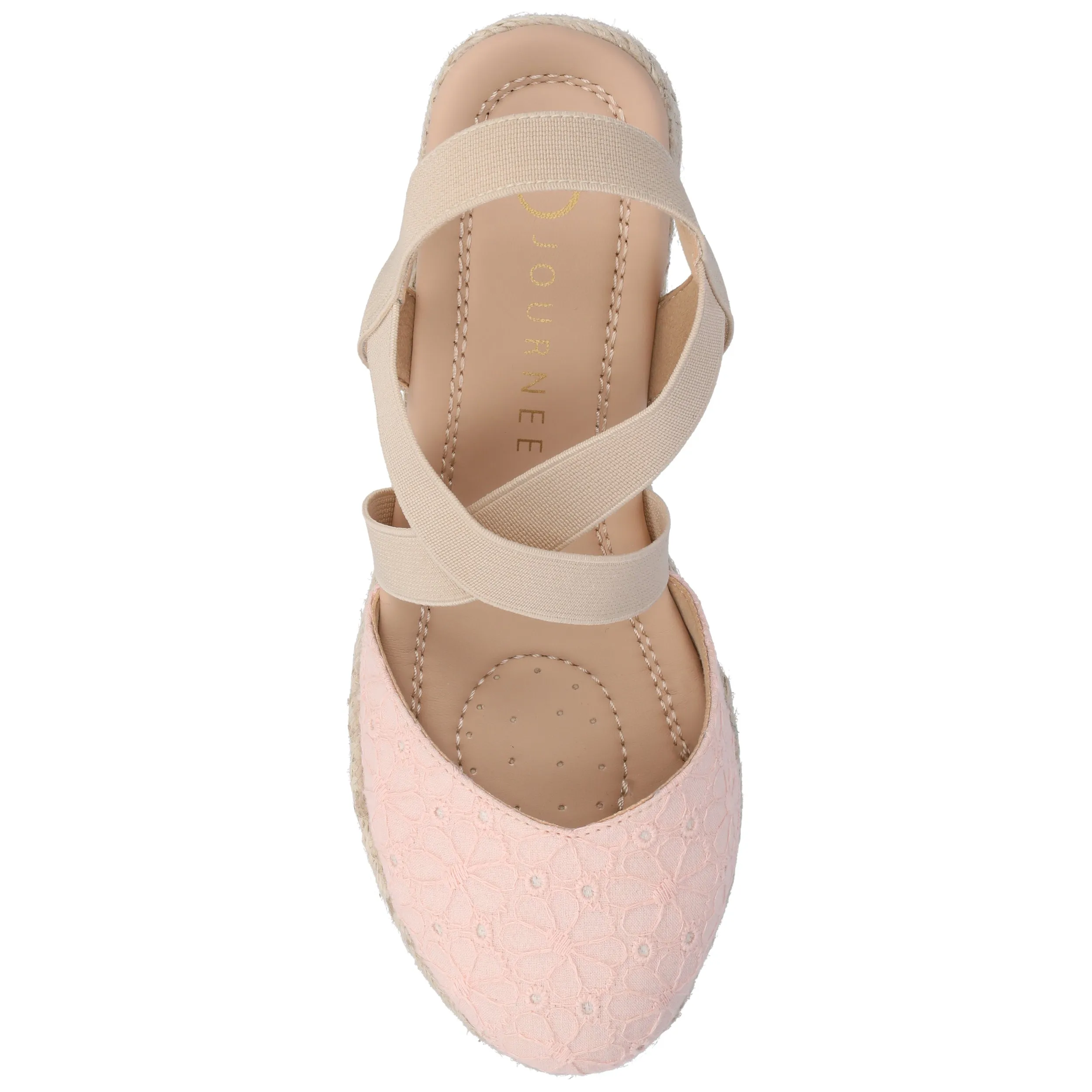 Journee Women's Ashlee Medium and Wide Width Espadrille Wedge Sandals