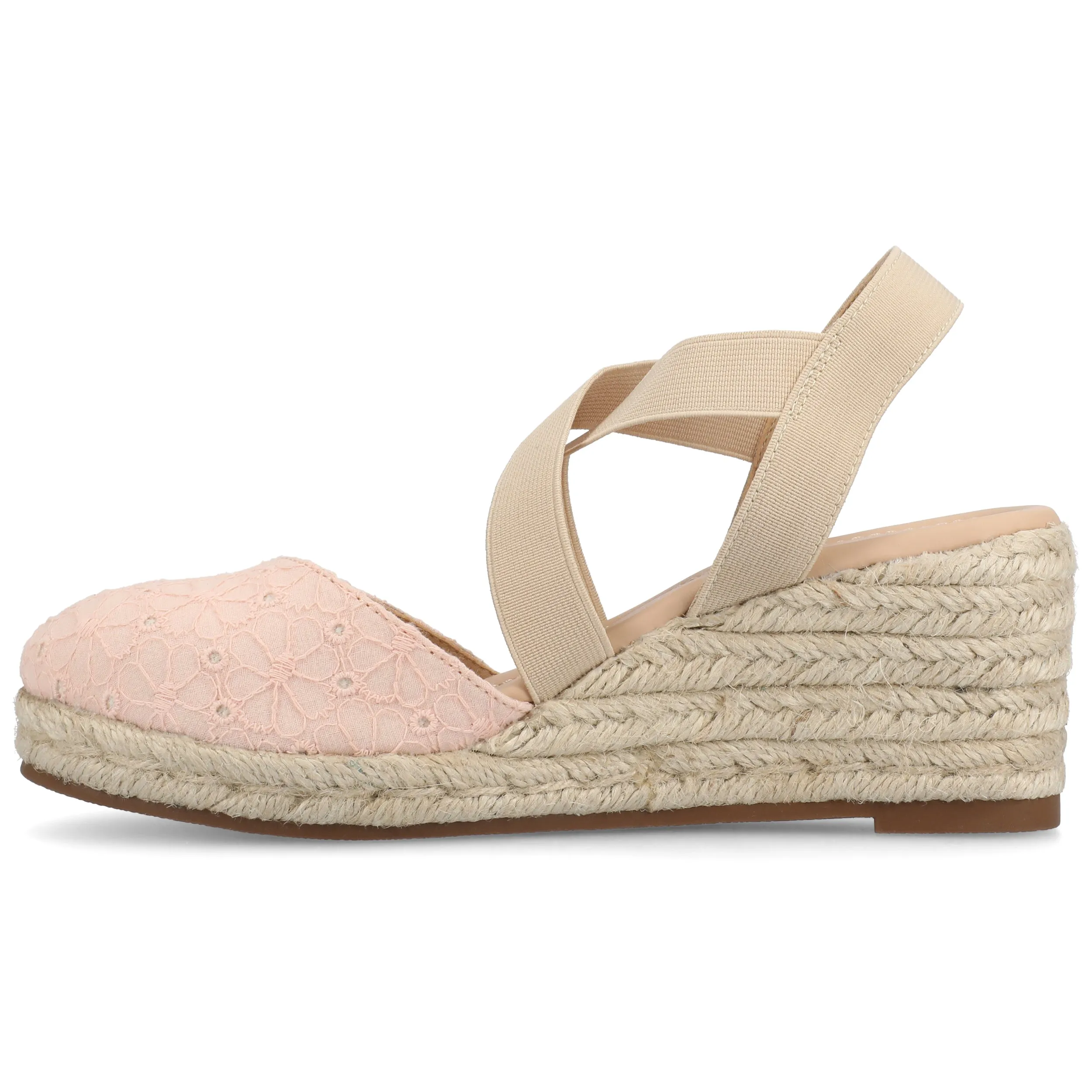 Journee Women's Ashlee Medium and Wide Width Espadrille Wedge Sandals