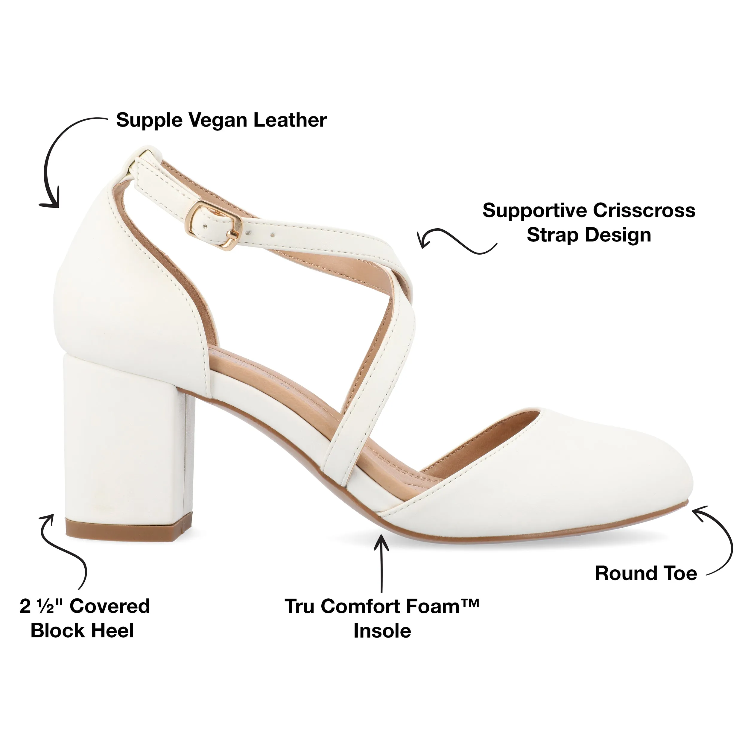Journee Women's Tru Comfort Foam Wide Width Foster Pumps
