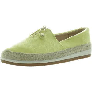 Joy Womens Zipper Faux Leather Loafers