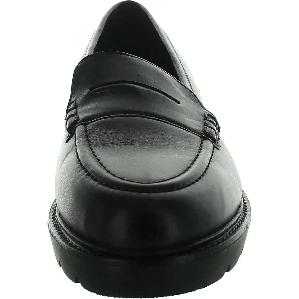 Kacey Penny Womens Padded Insole Leather Loafers