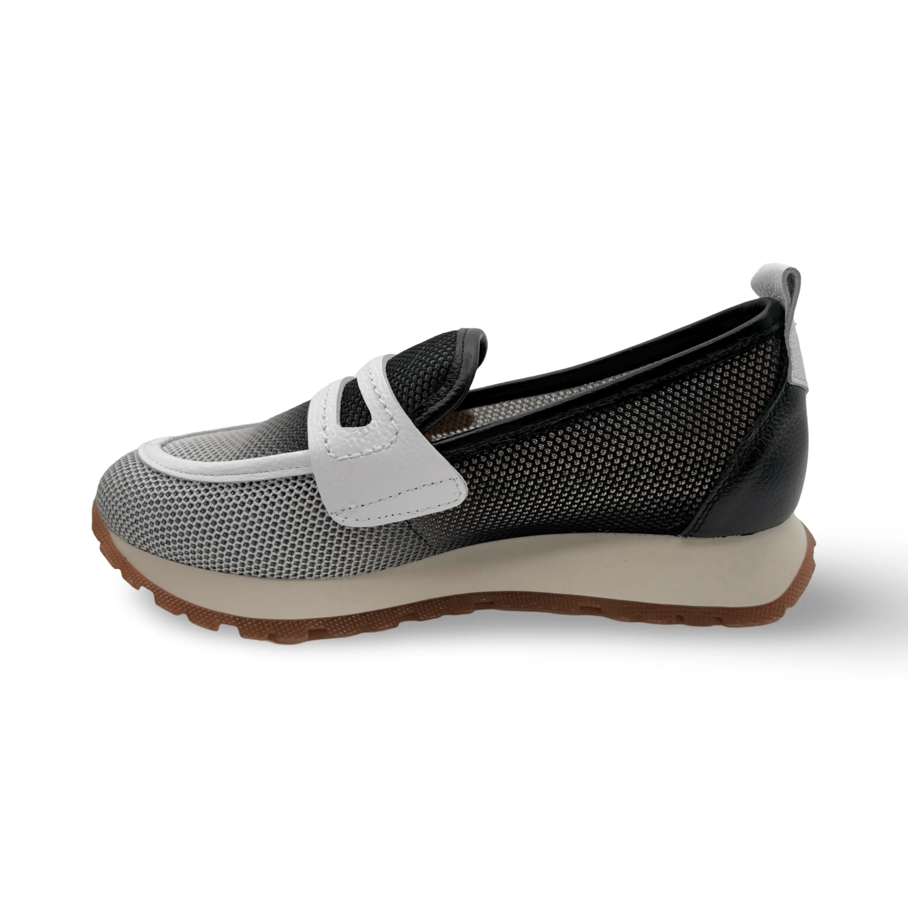 Kansas Black/Off White Sport Loafer
