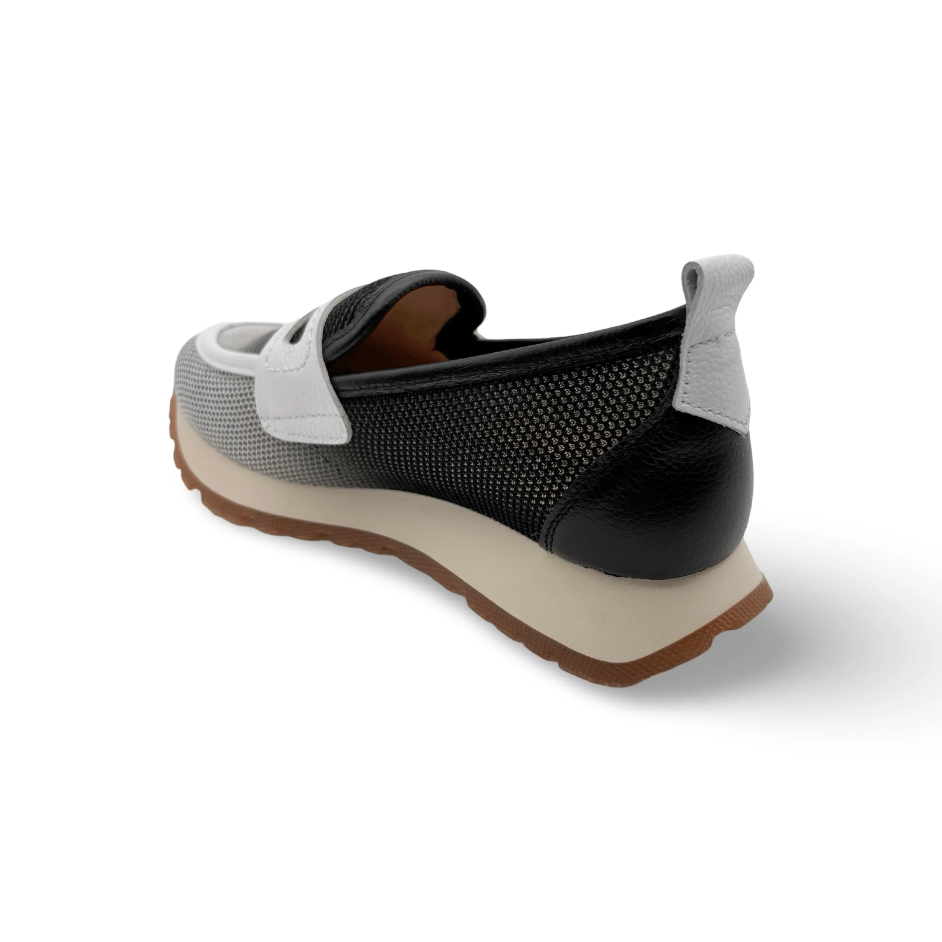 Kansas Black/Off White Sport Loafer