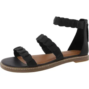 Kasinda Womens Zipper Leather Gladiator Sandals