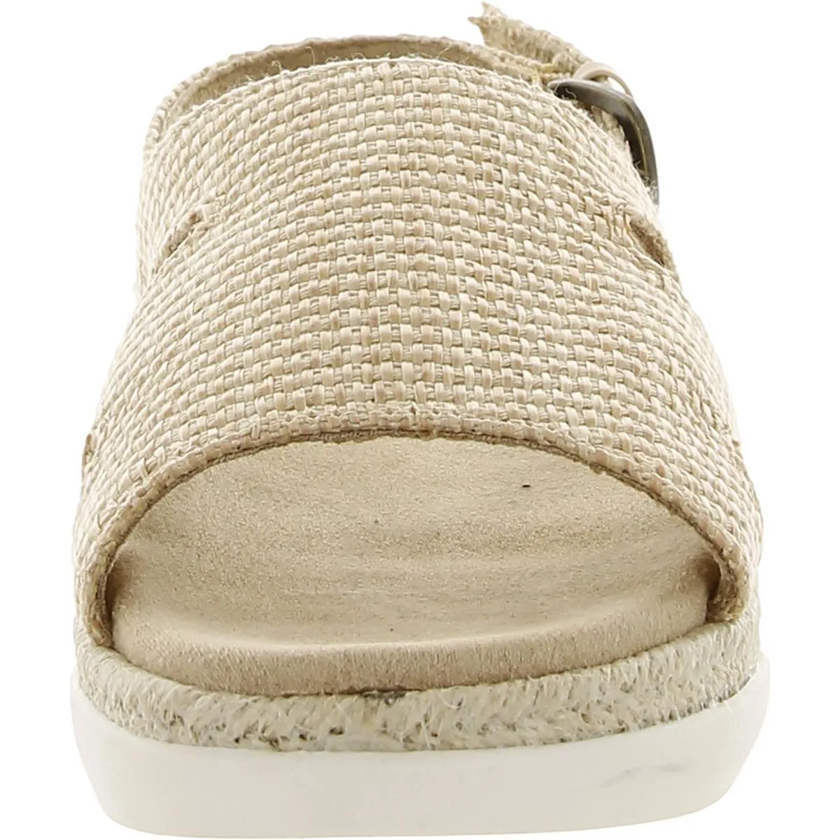 Kato Womens Woven Cut-Out Slingback Sandals