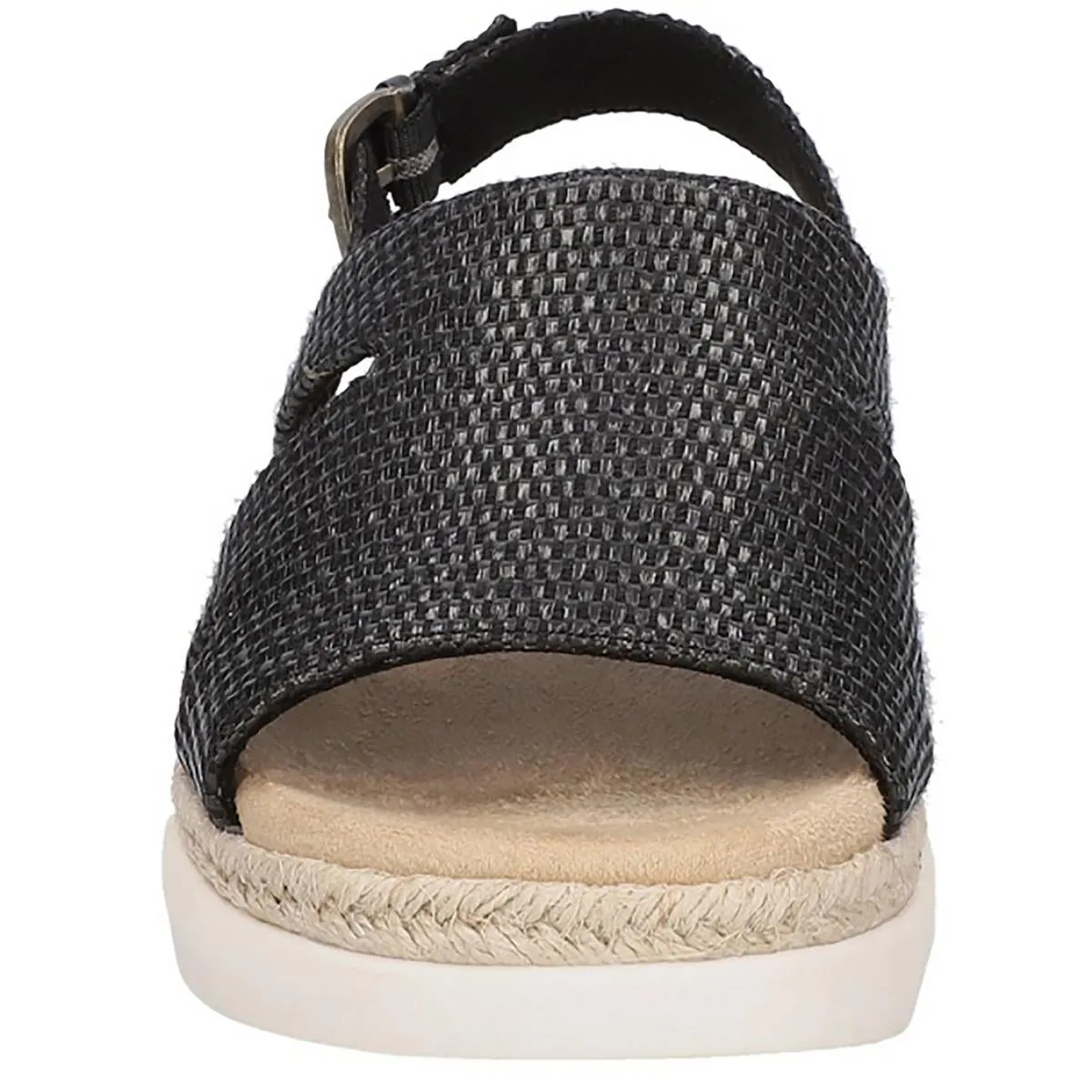 Kato Womens Woven Open Toe Slingback Sandals