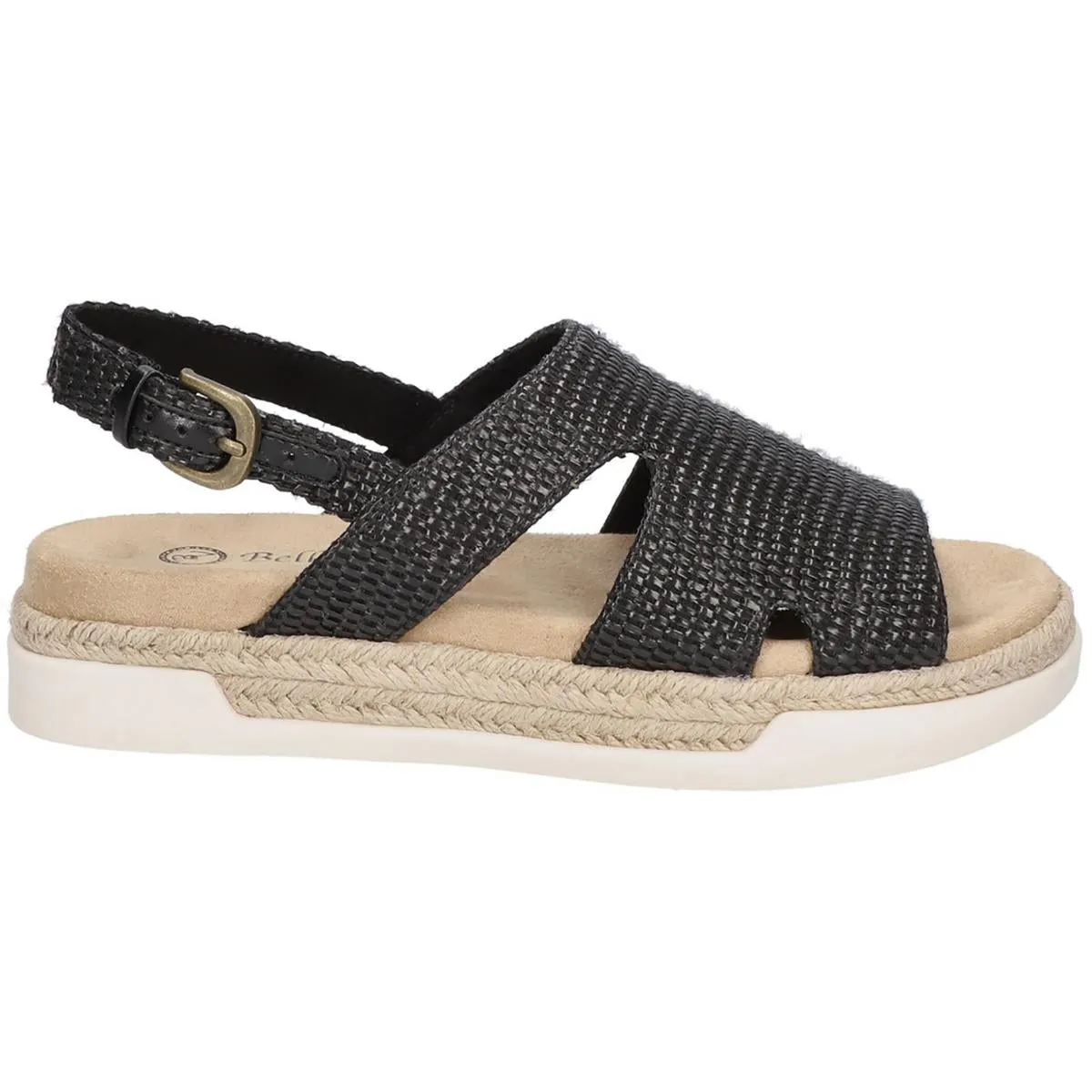Kato Womens Woven Open Toe Slingback Sandals