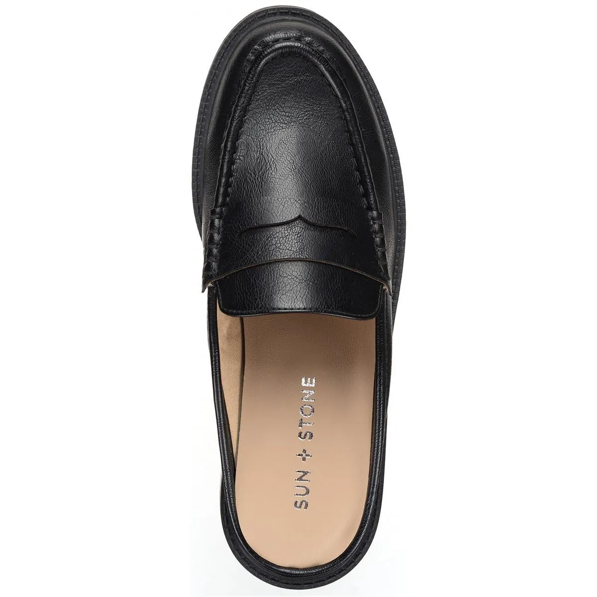 Katyaaa Womens Solid Faux Leather Loafers