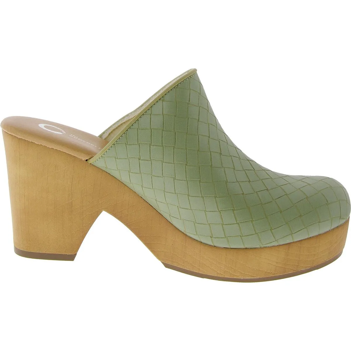 Kelsy Womens Faux Leathered Textured Clogs