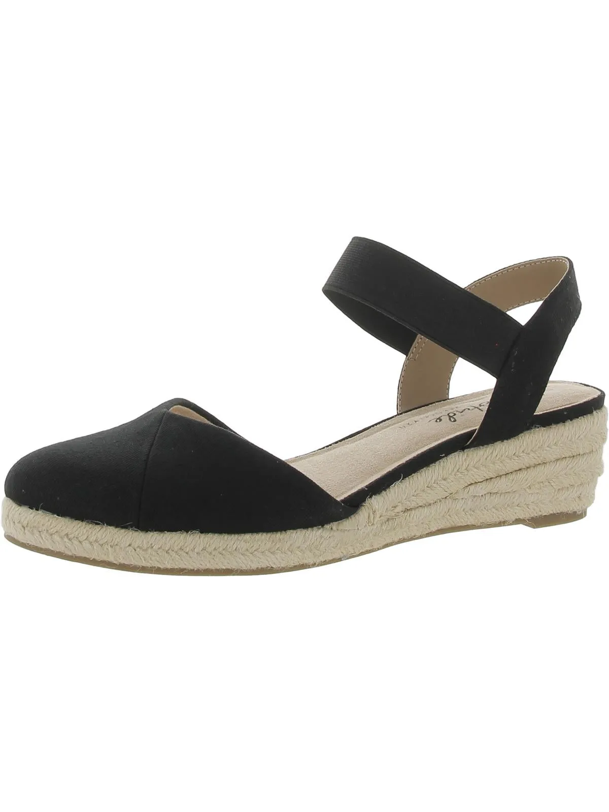 Kimmie Womens Ankle Strap Closed Toe Wedge Sandals