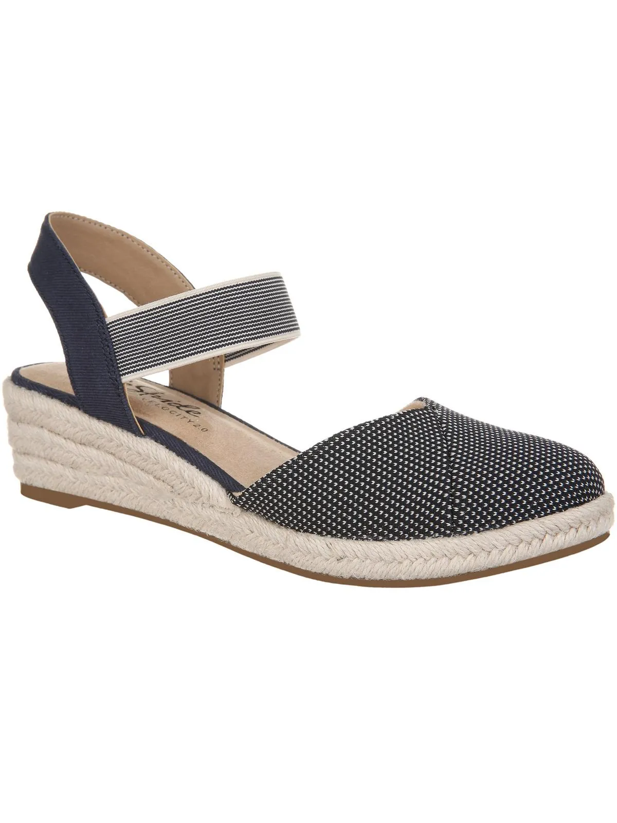 Kimmie Womens Ankle Strap Closed Toe Wedge Sandals