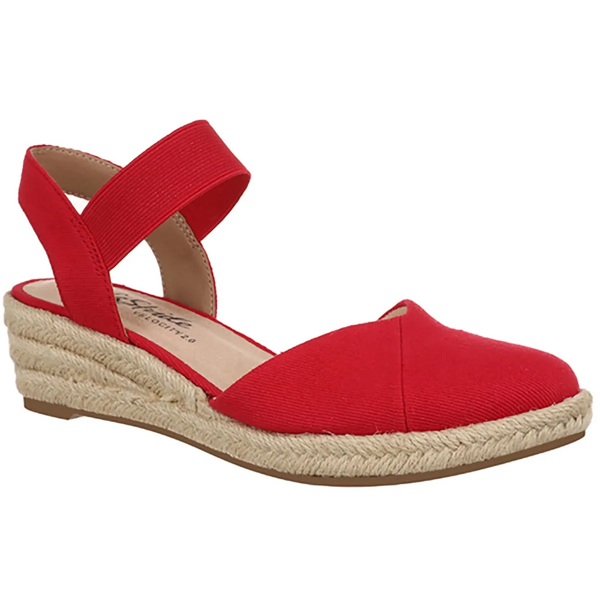 Kimmie Womens Ankle Strap Closed Toe Wedge Sandals