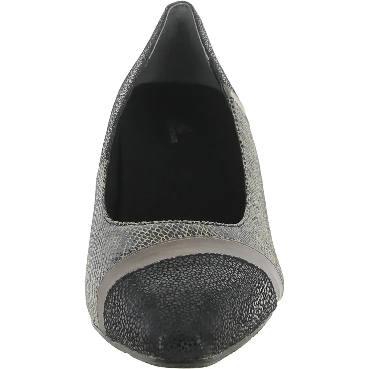 Kiwi Womens Leather Embossed Dress Heels