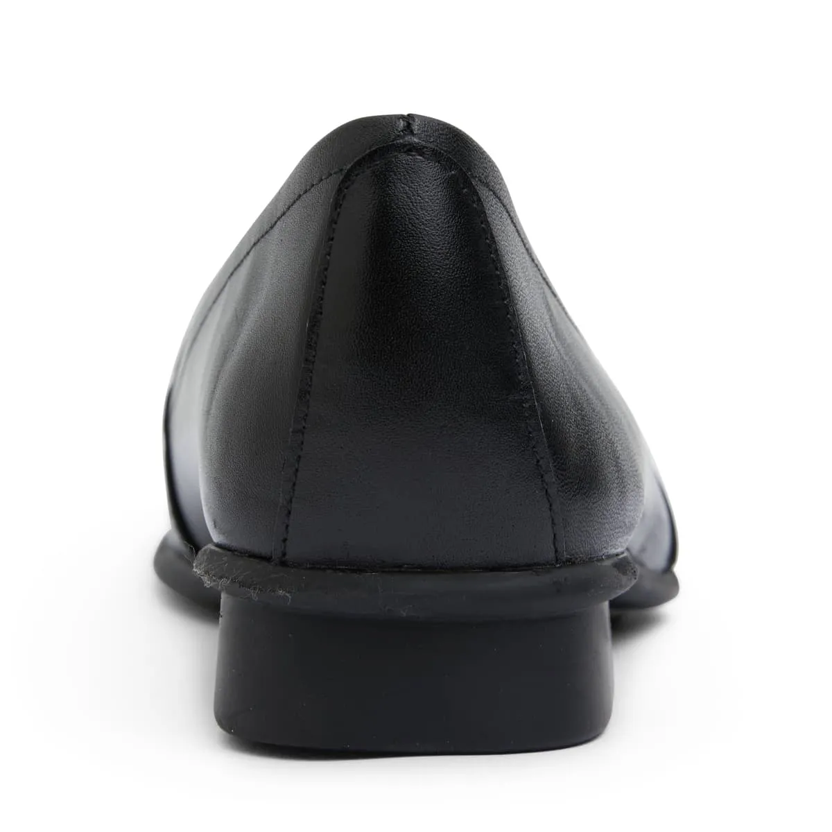 Knox Flat in Black Leather