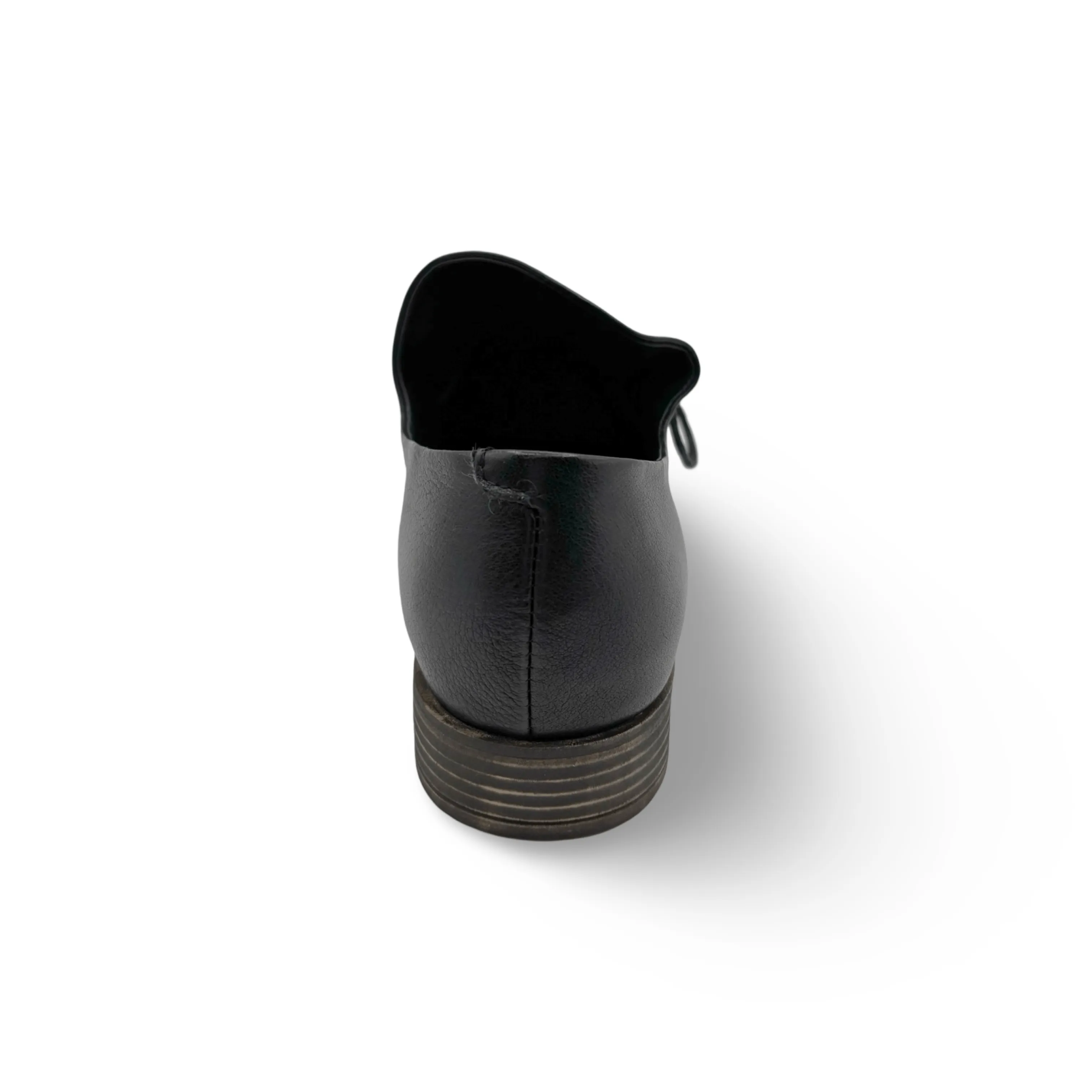 Kotty Black Leather/Patent Flat