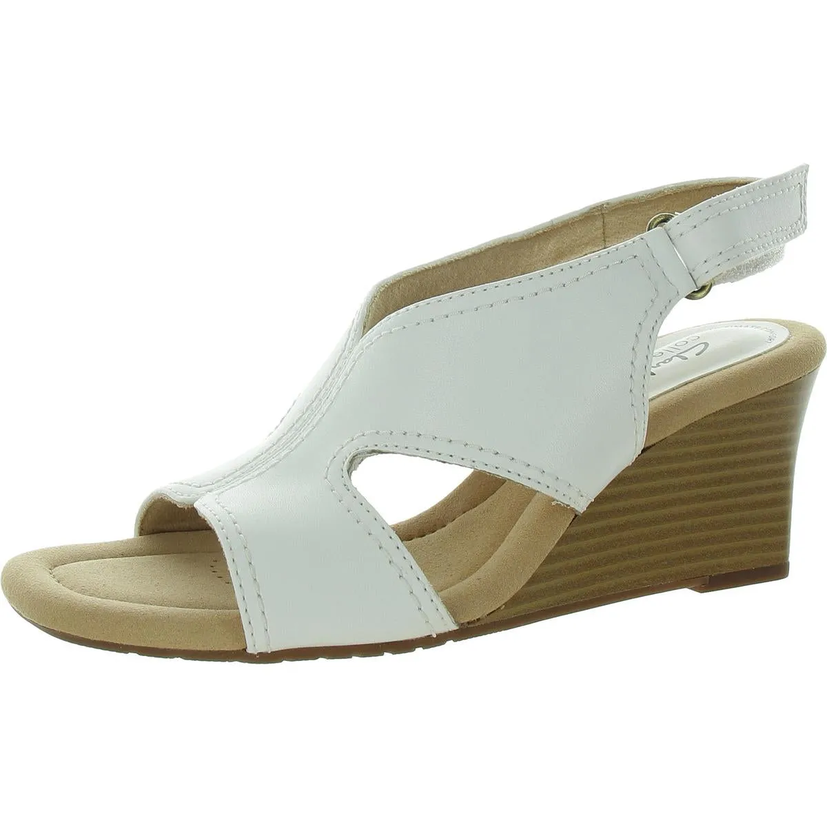 Kyarra Aster Womens Metallic Wedge Wedge Heels