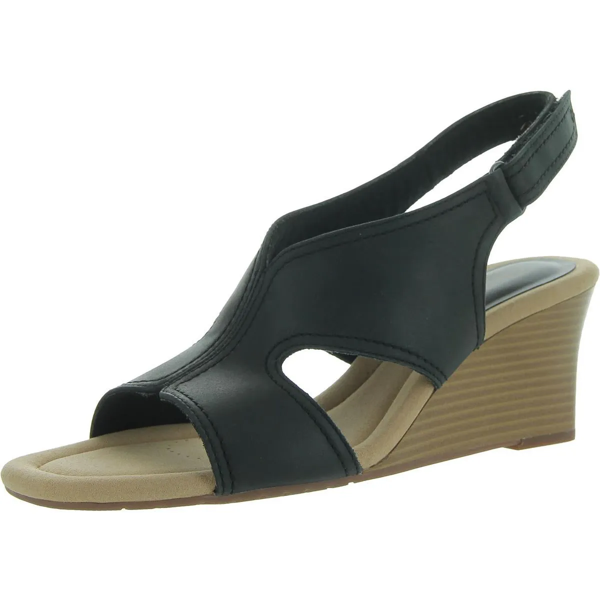 Kyarra Aster Womens Metallic Wedge Wedge Heels