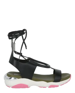 Lace-Up Flat Sandals