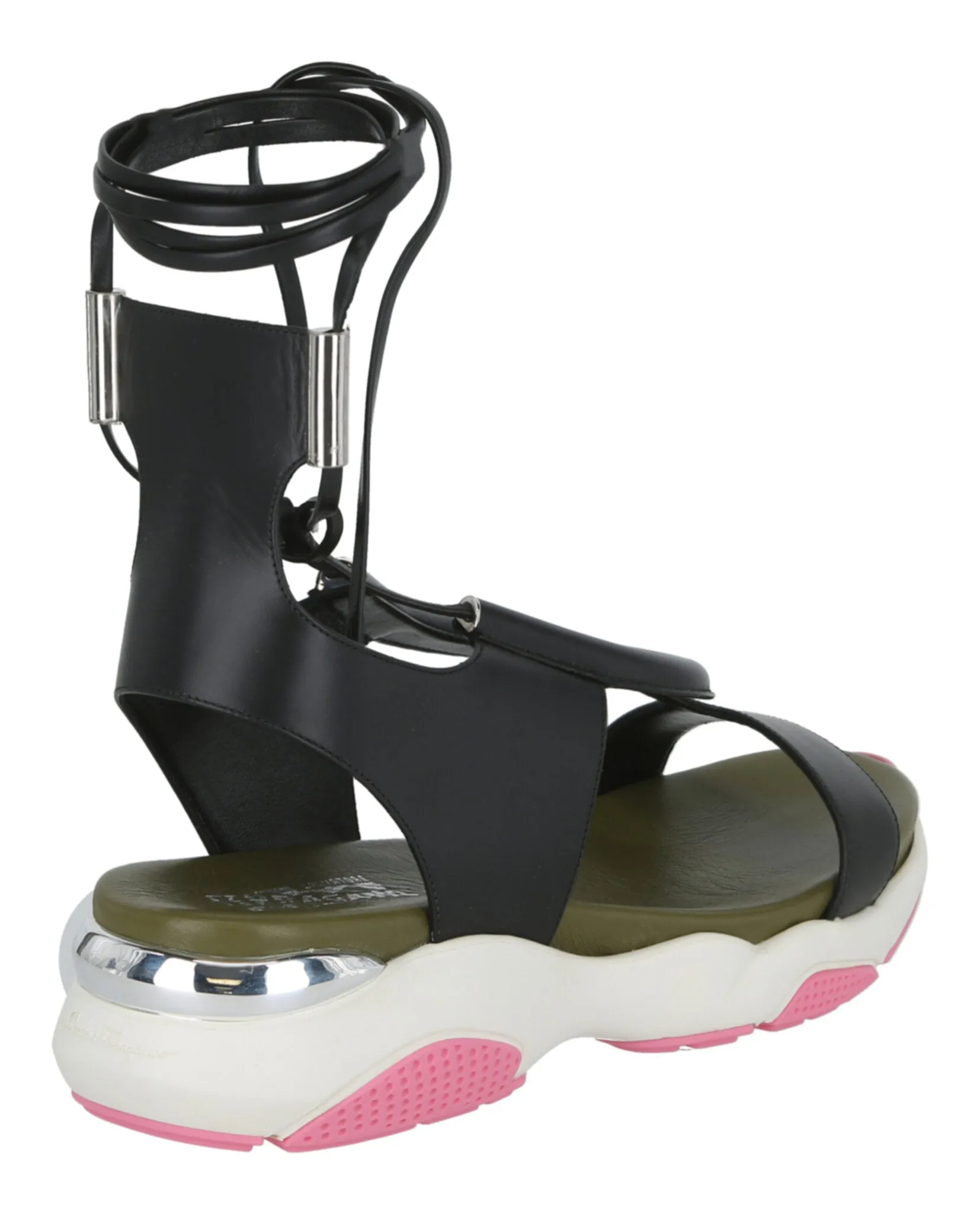 Lace-Up Flat Sandals