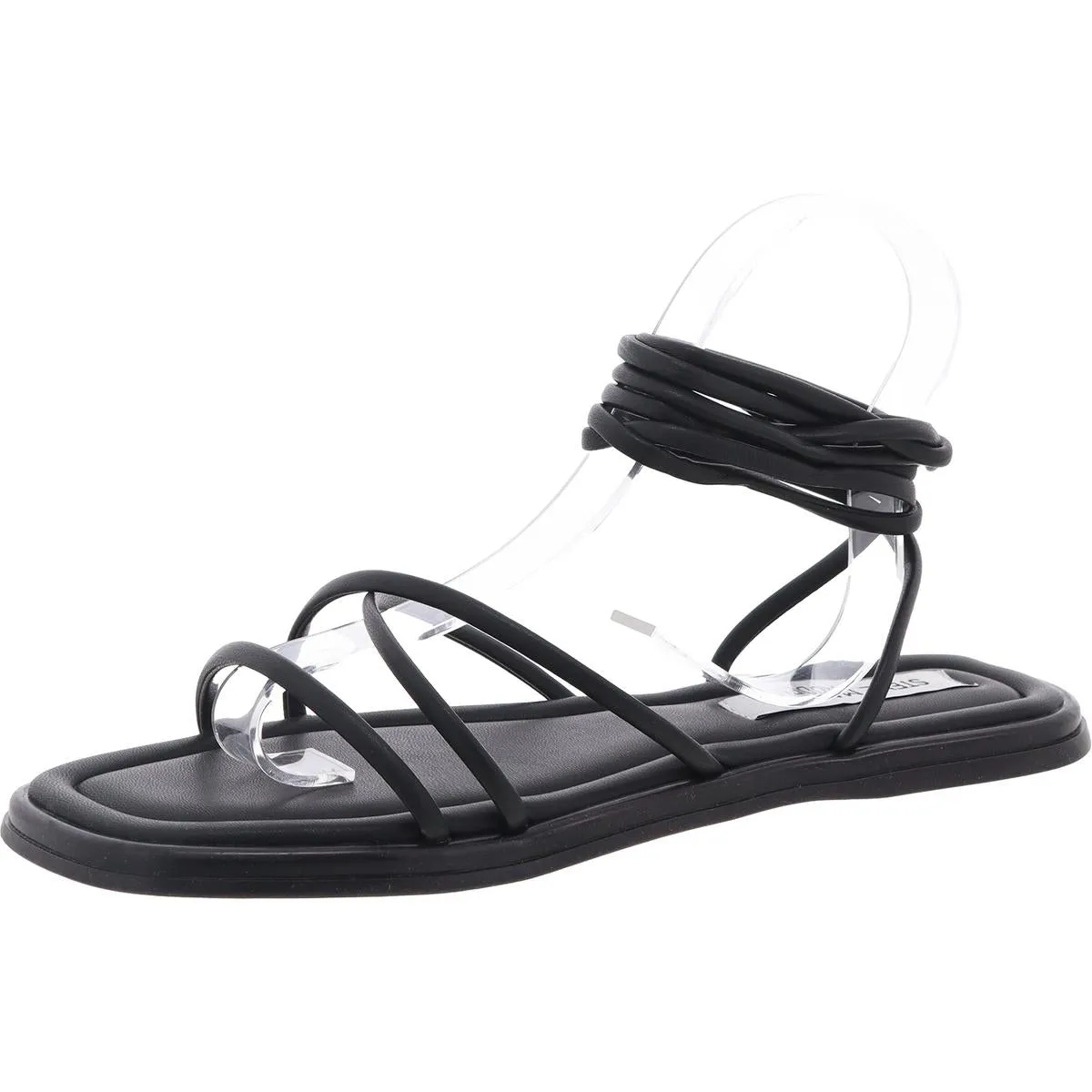 Lana Womens Lace-Up Faux Leather Strappy Sandals