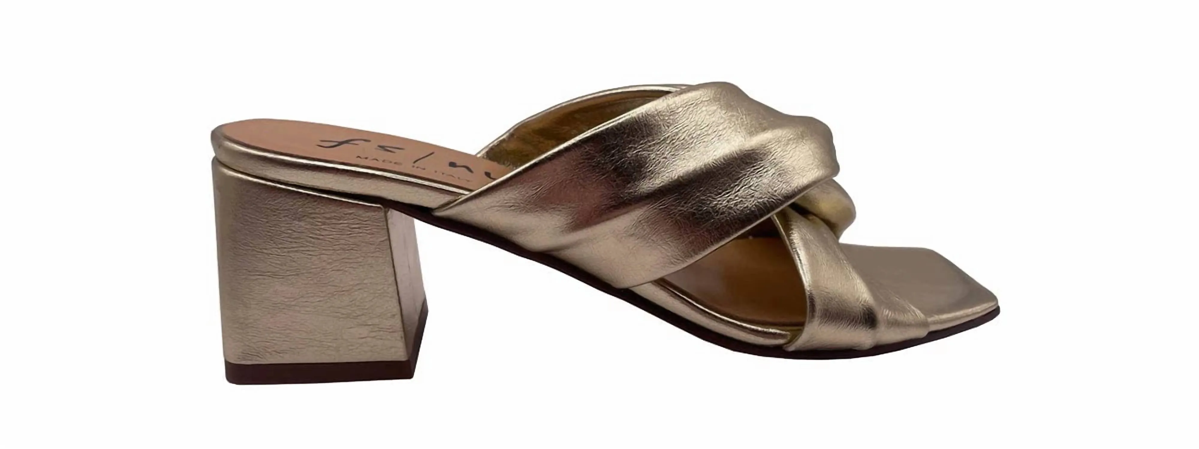 Landon Heeled Shoes In Platino Metallic