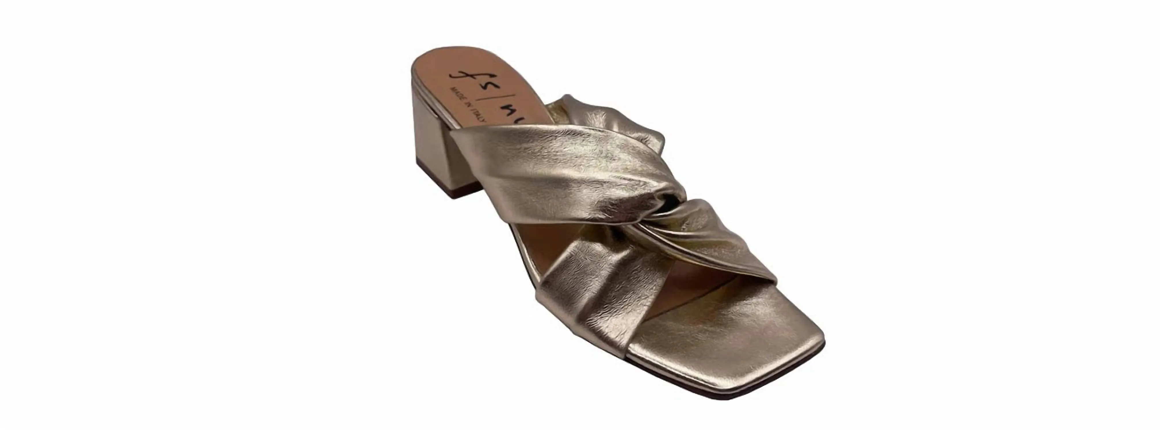 Landon Heeled Shoes In Platino Metallic