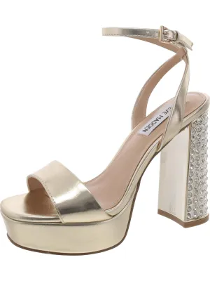 Lasher Womens Metallic Embellished Heels