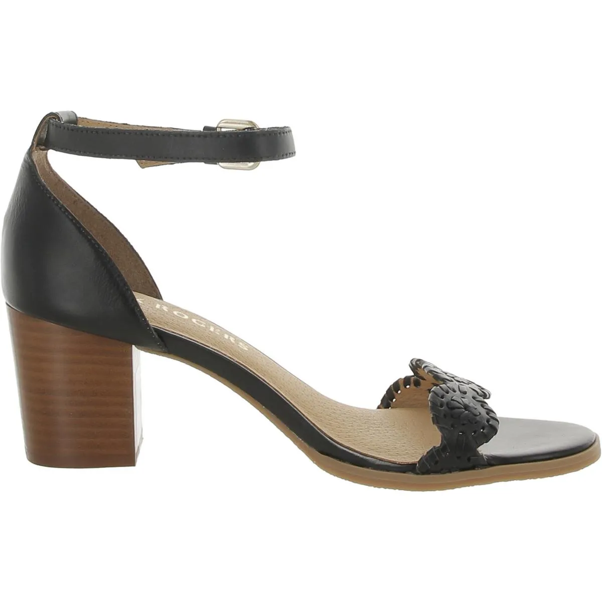 Lauren Womens Leather Metallic Heels