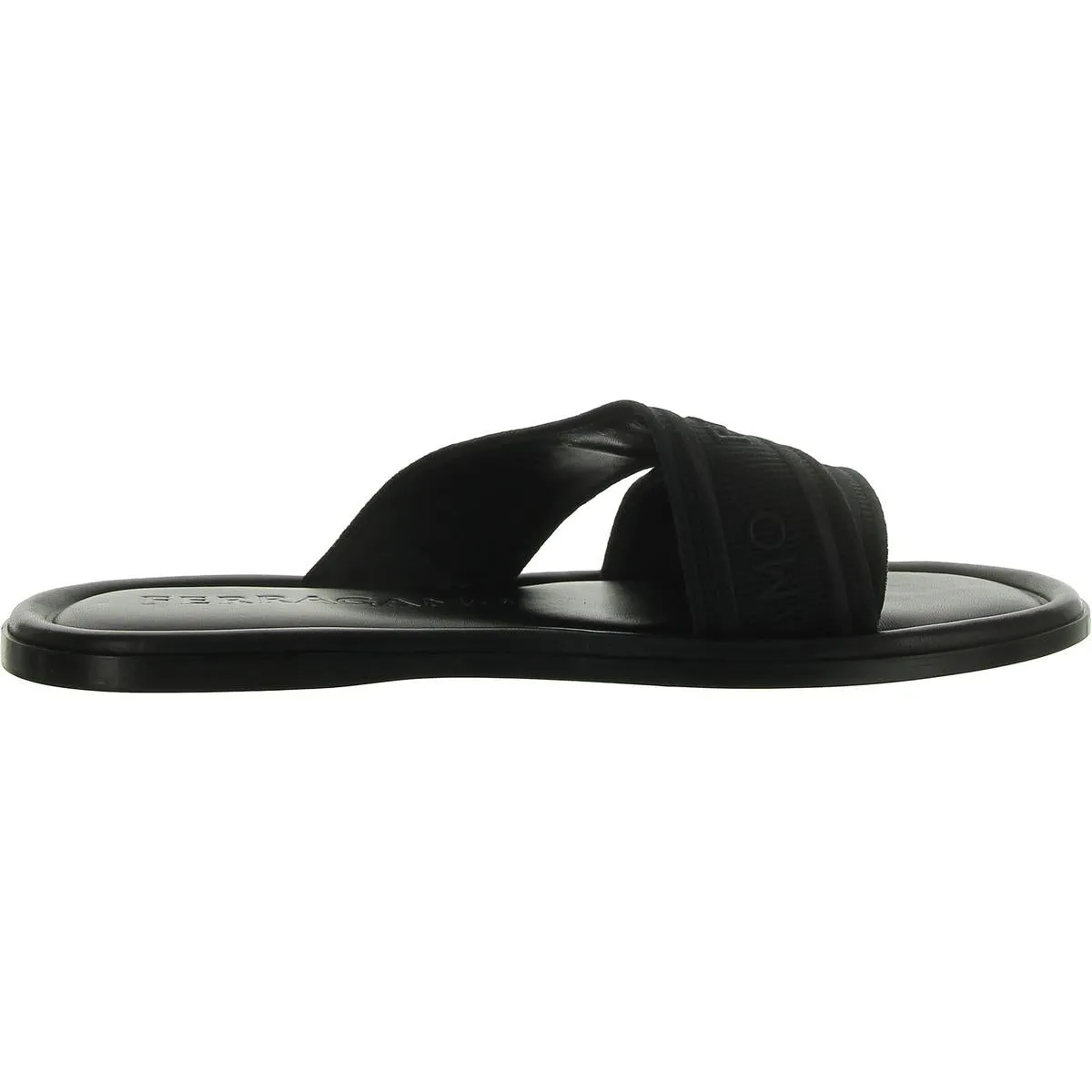 LAURENE LOGO  Womens Round toe Flat sandal Slide Sandals
