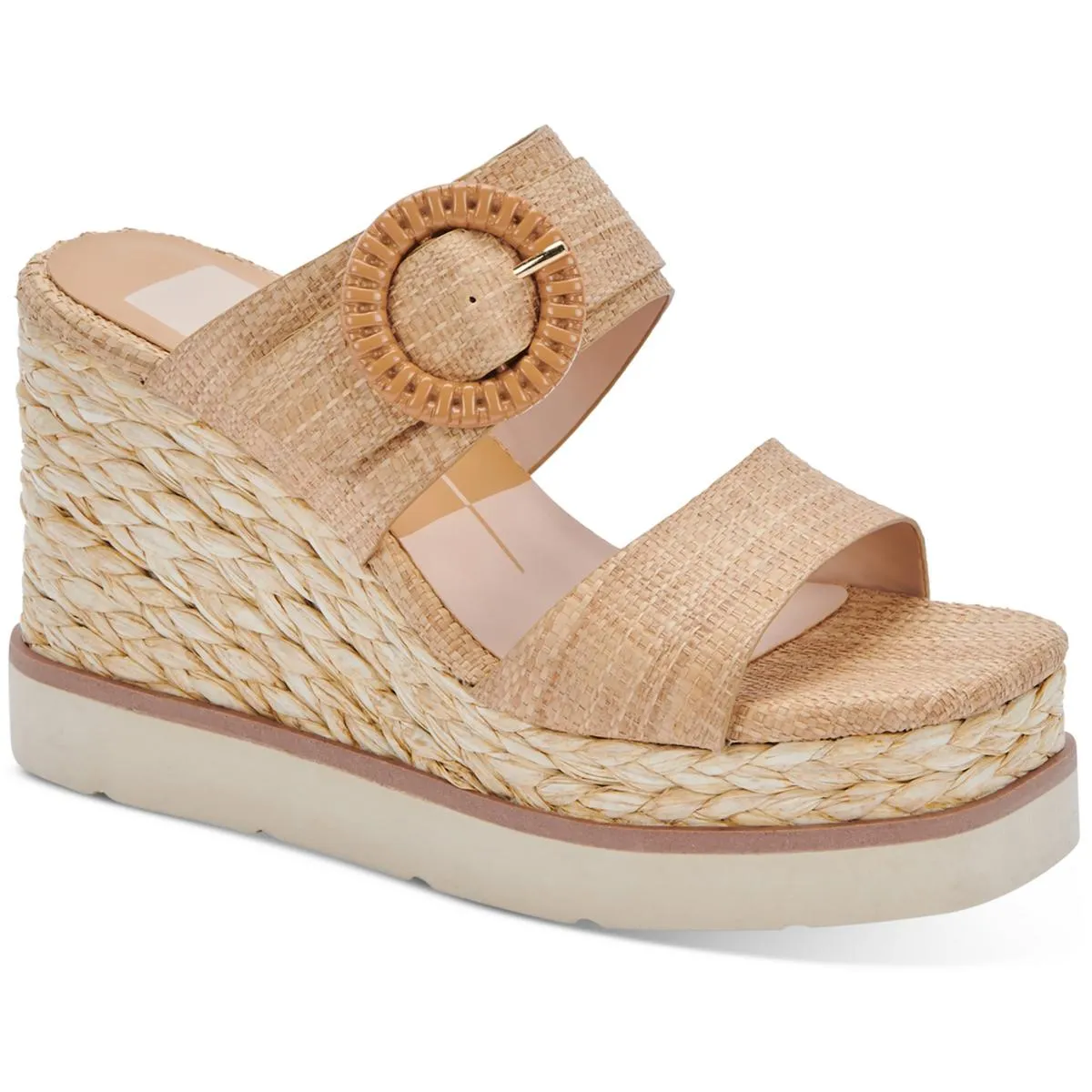 Lauryn Womens Platform Slip On Wedge Sandals