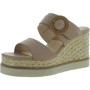 Lauryn Womens Platform Slip On Wedge Sandals
