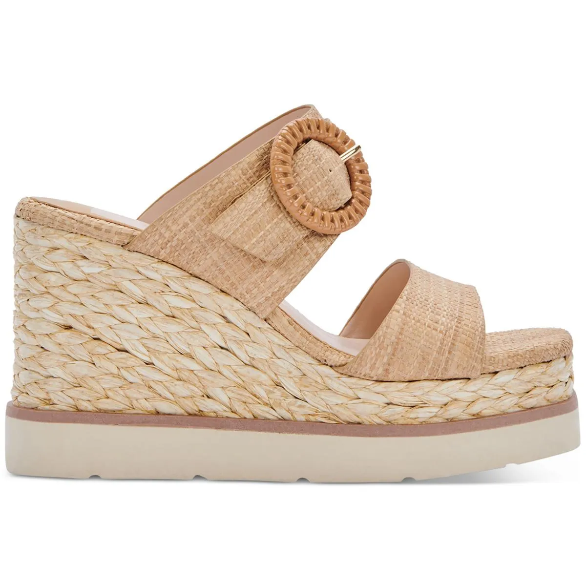 Lauryn Womens Platform Slip On Wedge Sandals