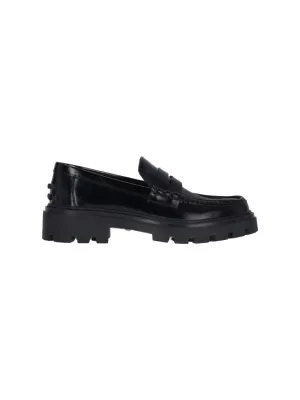 Leather Moccasins  Black