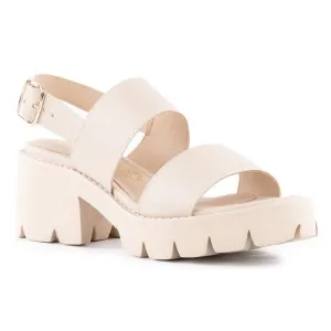 Left Unsaid Womens Faux Leather Ankle Strap Heels