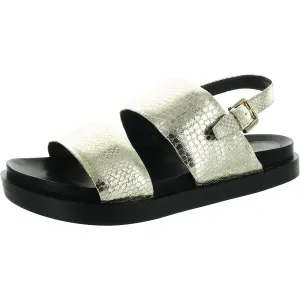 Leggenda Womens Faux Leather Patent Slingback Sandals