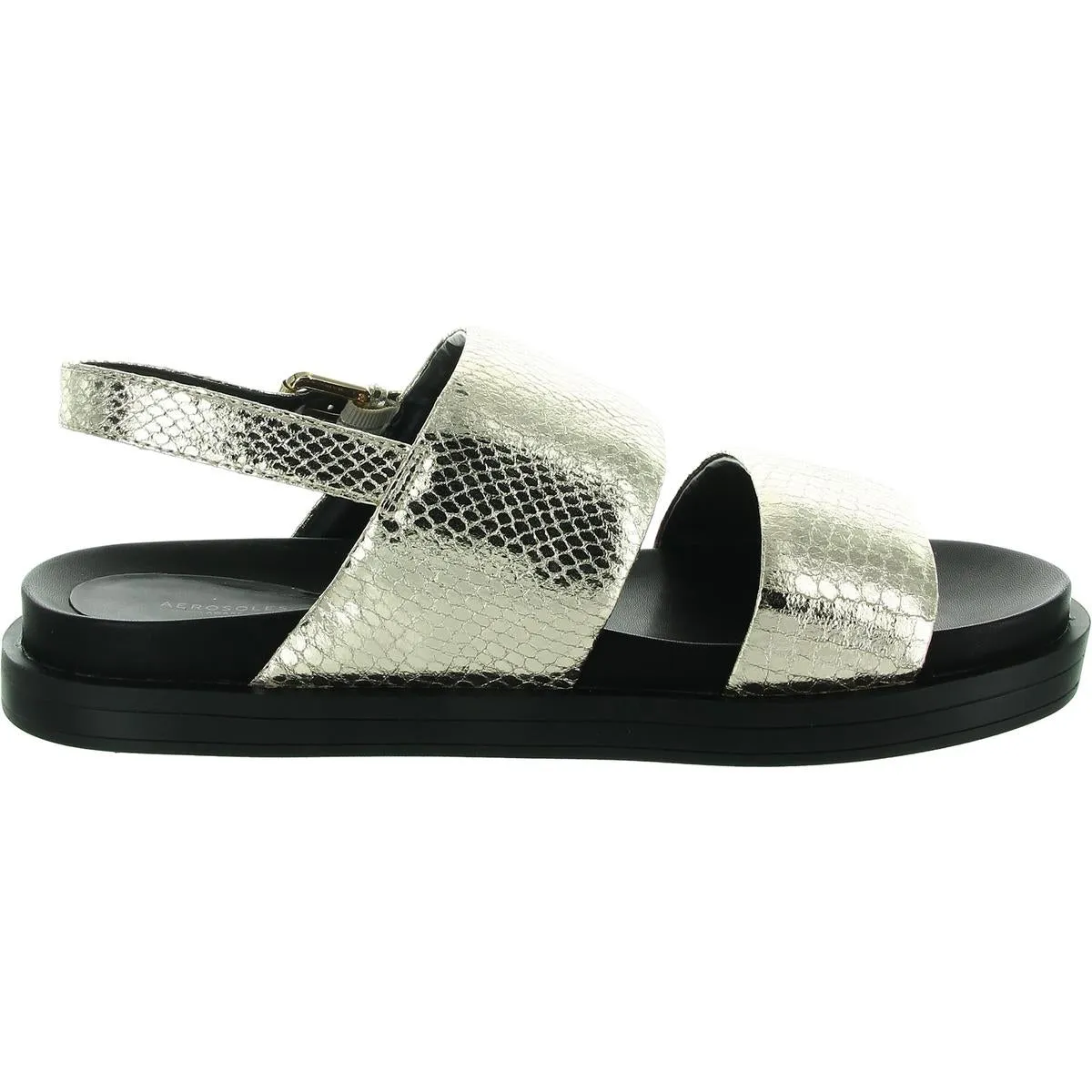 Leggenda Womens Faux Leather Patent Slingback Sandals