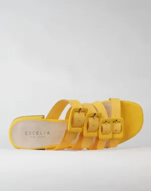 Lexington Slide Sandal In Yellow