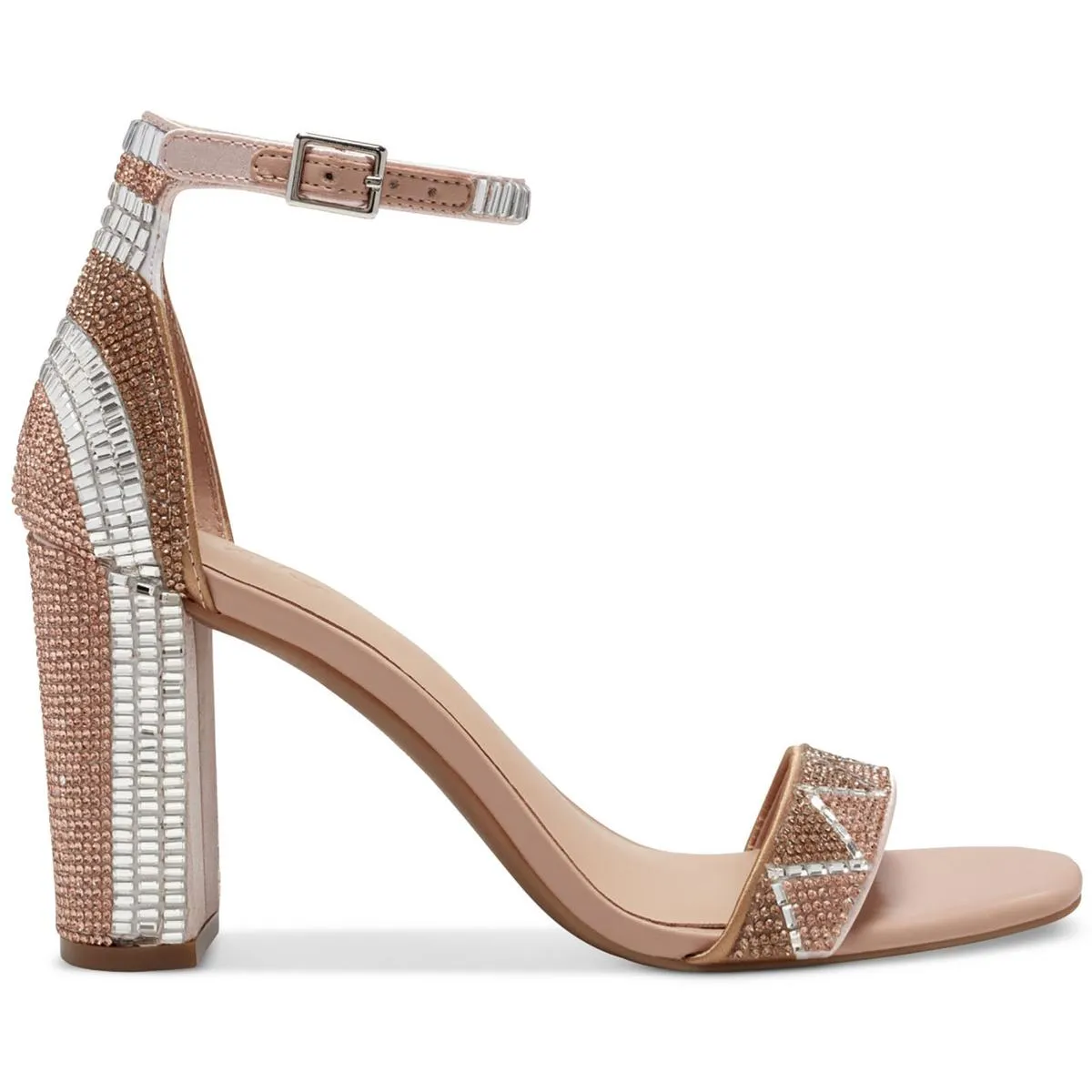 LEXINI 17 Womens Faux Leather Open Toe Ankle Strap