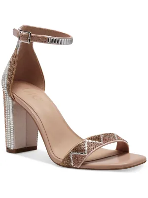 LEXINI 17 Womens Faux Leather Open Toe Ankle Strap