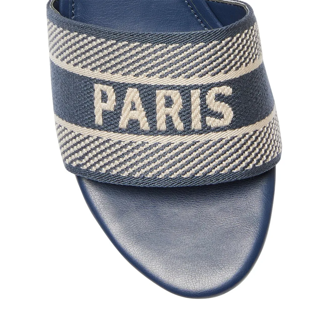Liberty Heel in Navy