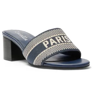 Liberty Heel in Navy