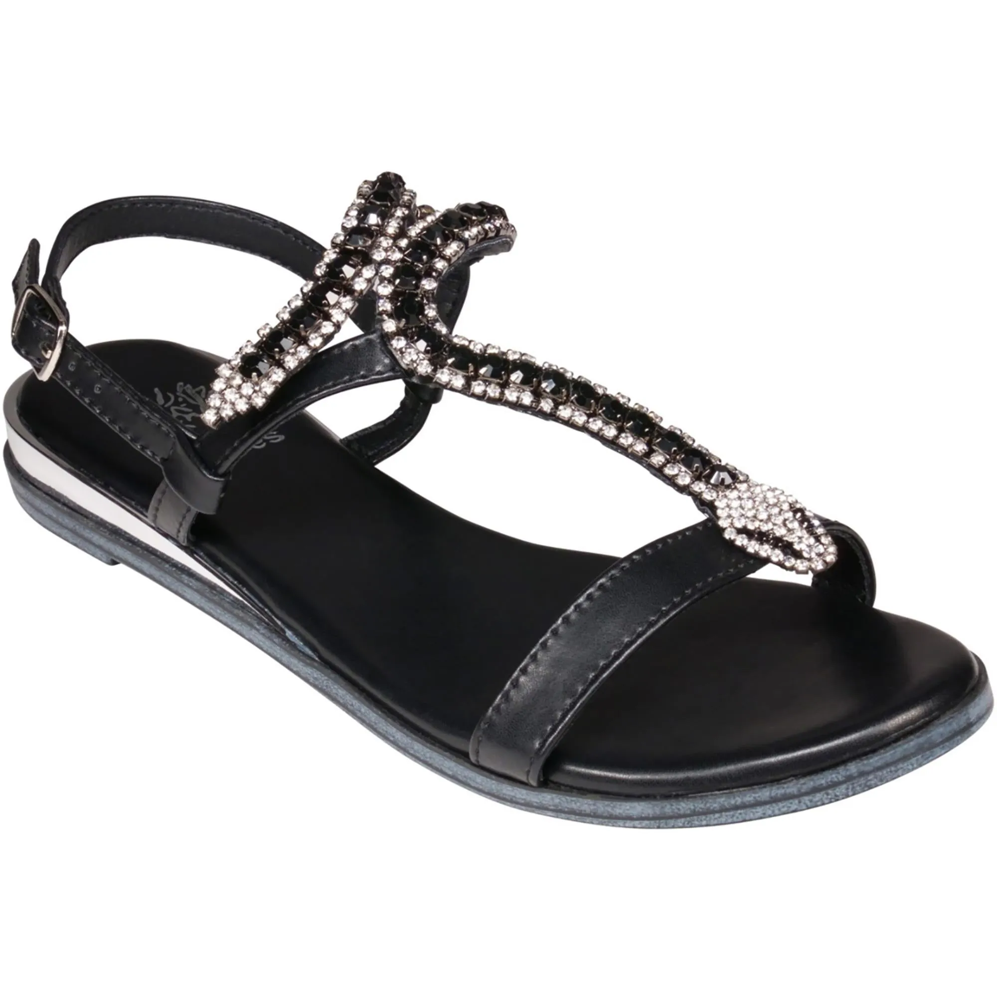 LIDIA Womens Faux Leather Open Toe Slingback Sandals