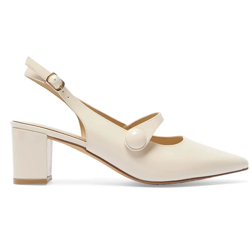 Lillian Heel in Ivory Patent