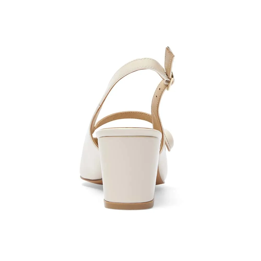 Lillian Heel in Ivory Patent