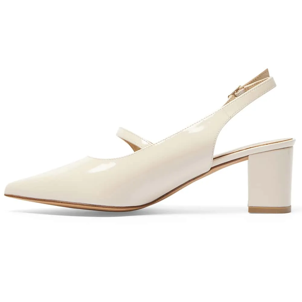 Lillian Heel in Ivory Patent
