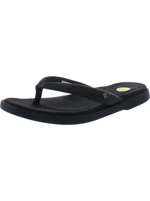 Lofty Lux Womens Leather Thong Flip-Flops