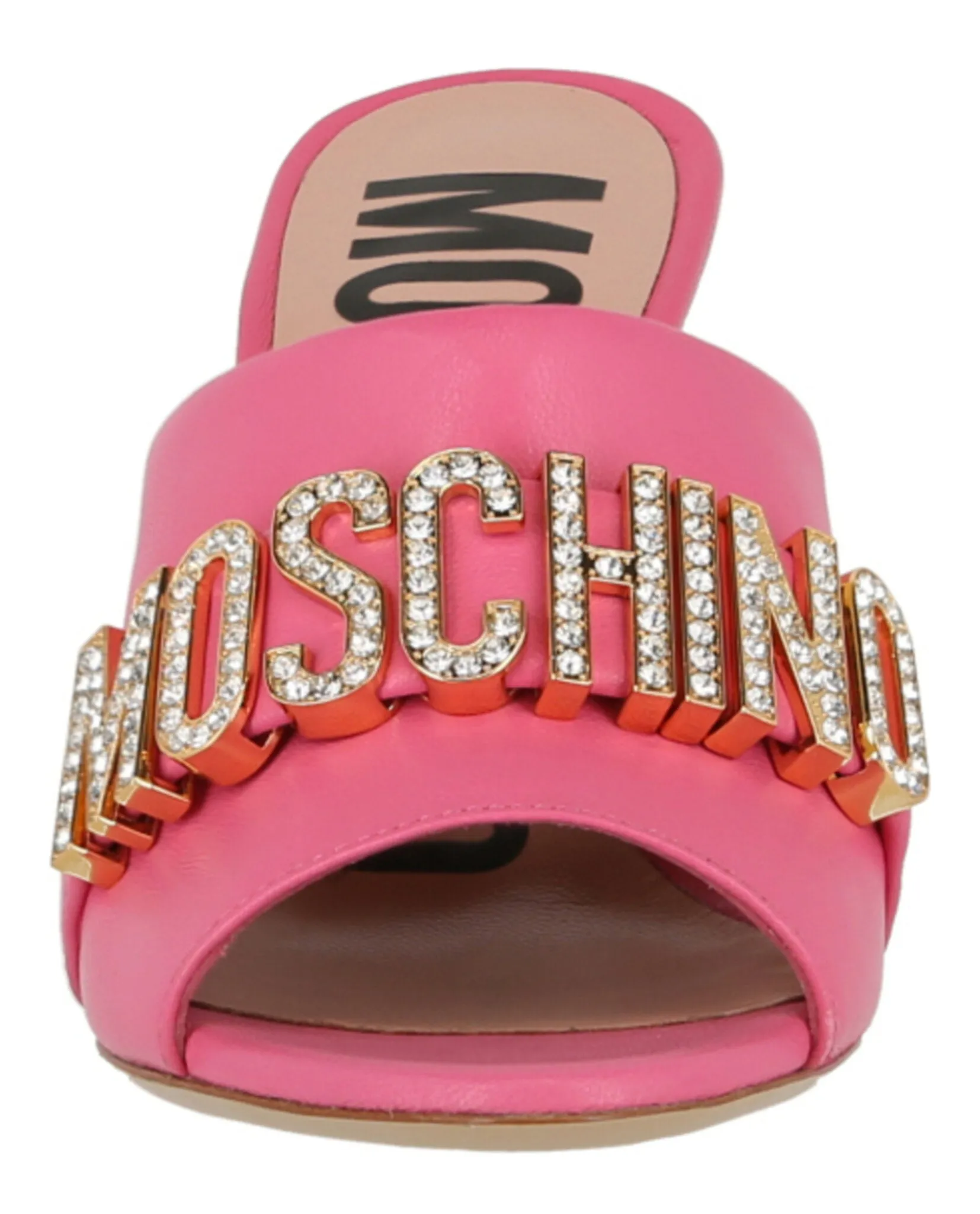 Logo Embellished Heel Sandal