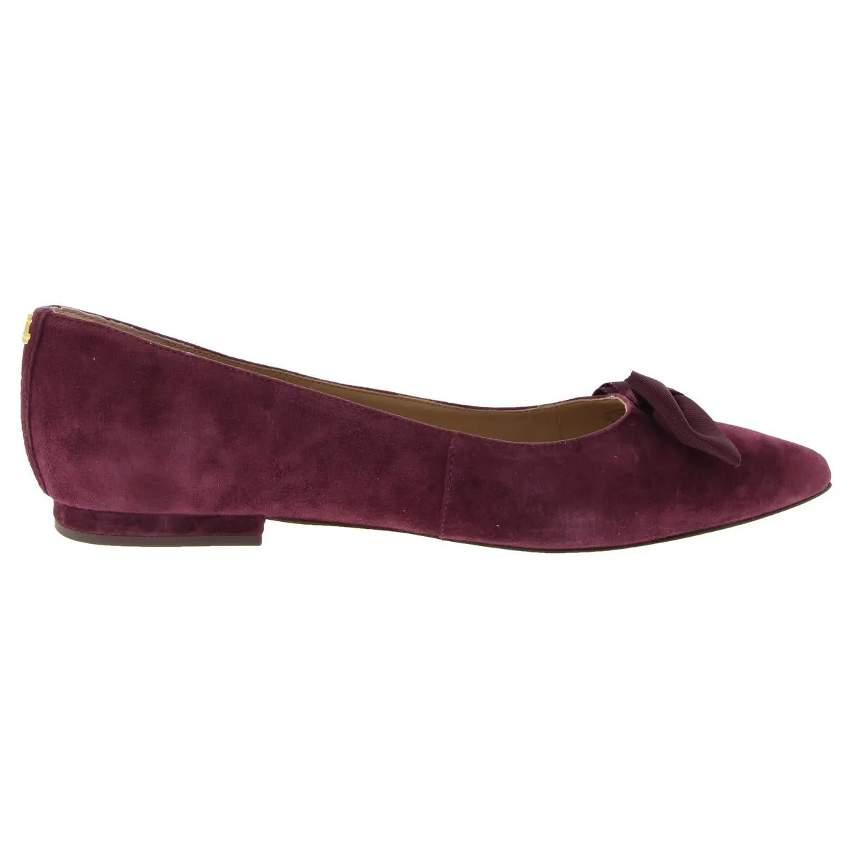 LONDYNBOW Womens Bow Leather Flat Shoes