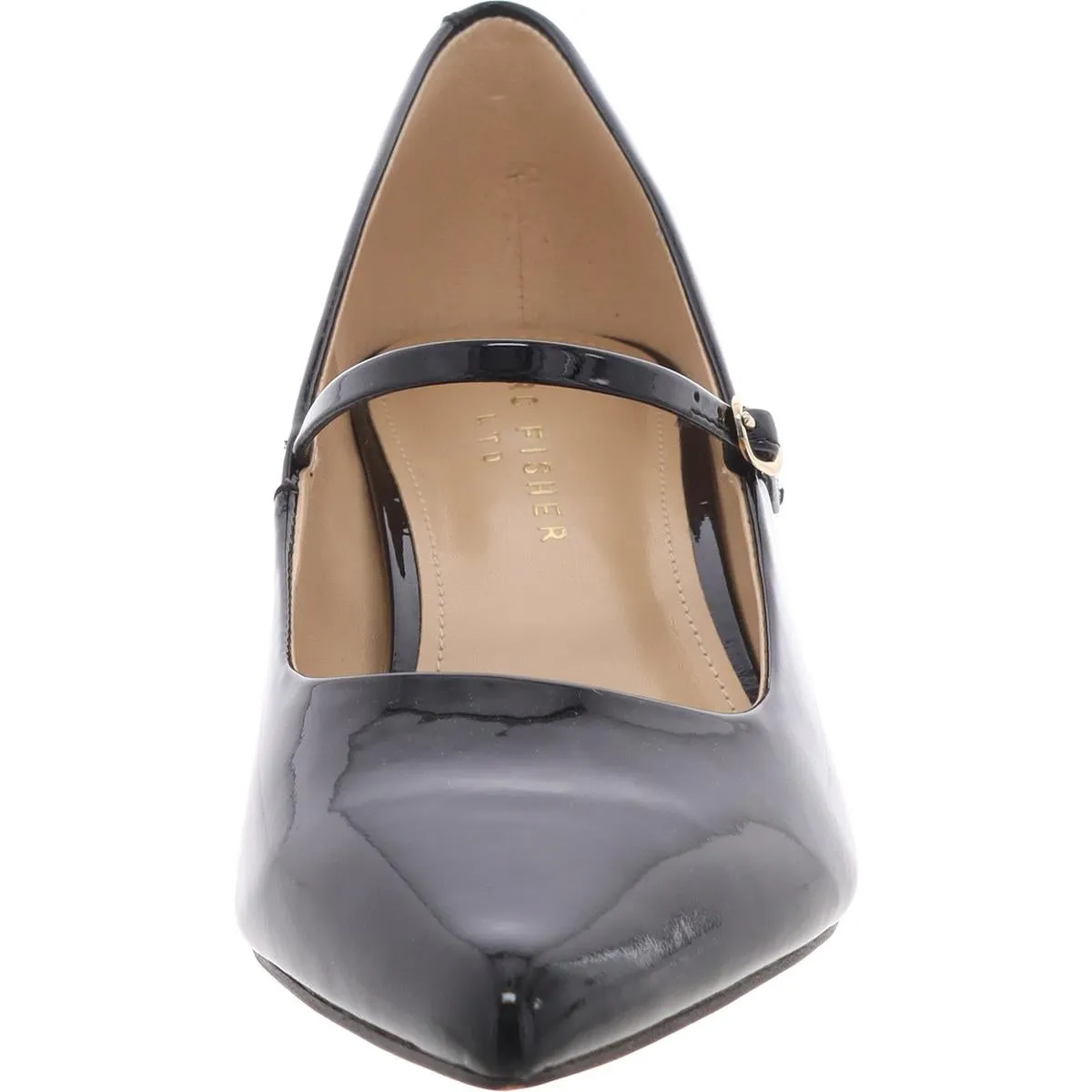 LUCCIE Womens Block Heel Manmade Mary Jane Heels